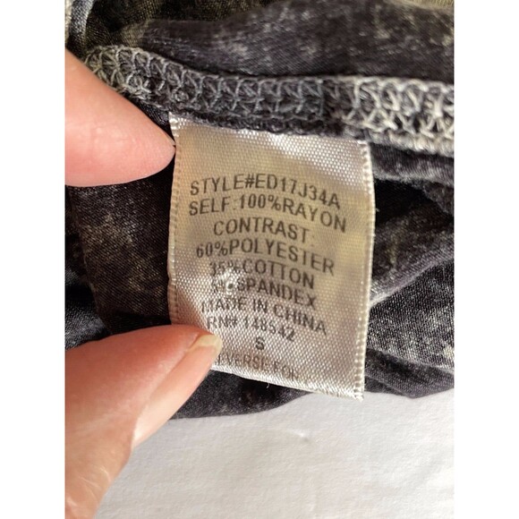 Aratta Silent Journey S Mineral Acid Wash Embroidered Long Sleeve Shirt Hippie - Picture 10 of 10